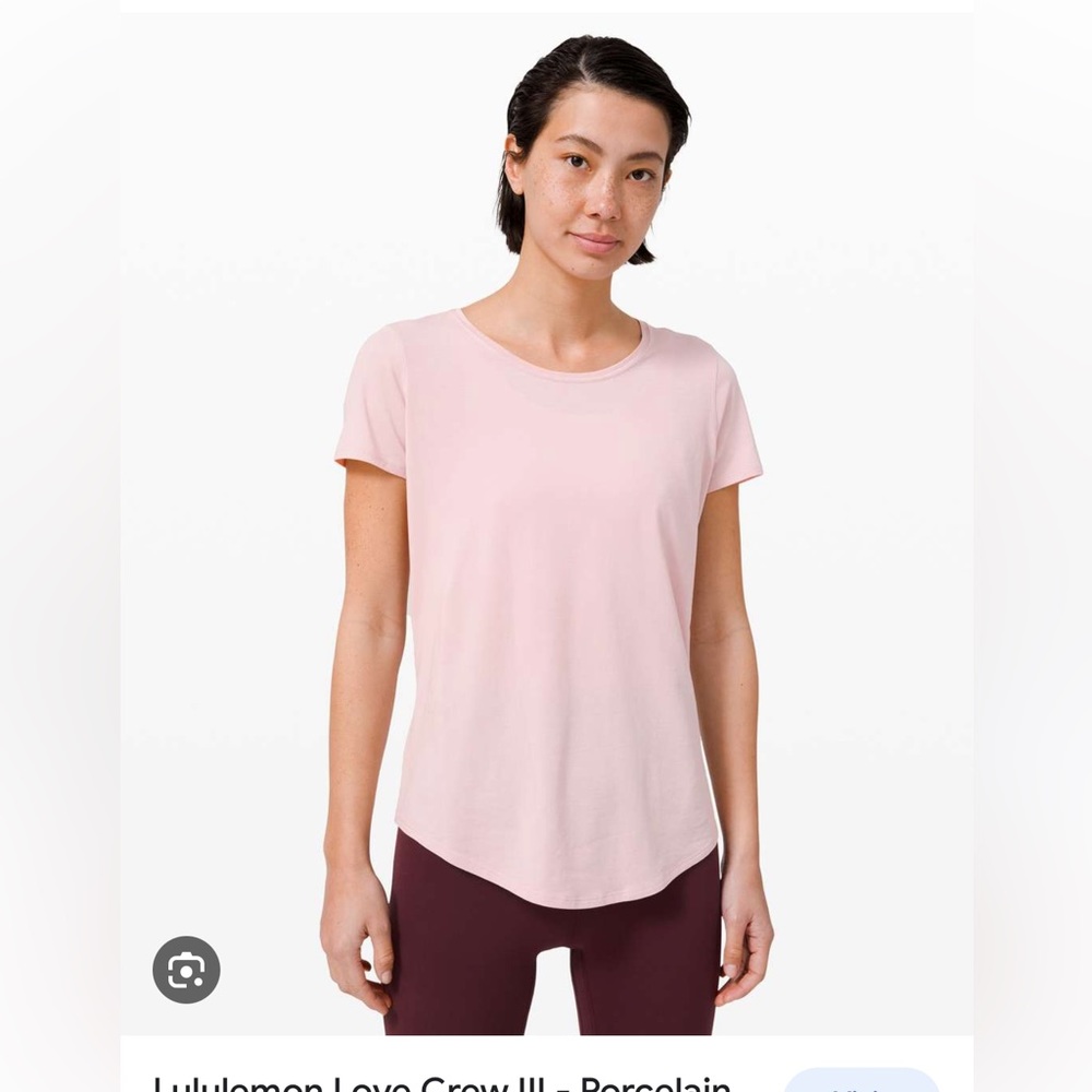 Lululemon Love Tee iii Size 6, light pink